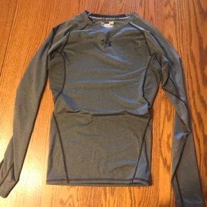 Under Armour Long Sleeve Compression Tee - Gray